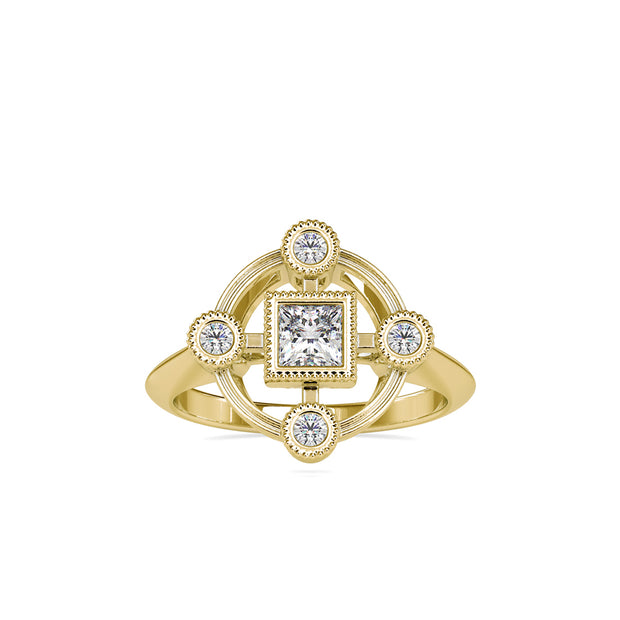 0.60 Carat Diamond 14K Yellow Gold Engagement Ring - Fashion Strada