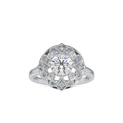 1.32 Carat Diamond 14K White Gold Engagement Ring - Fashion Strada