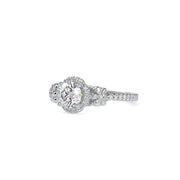 1.38 Carat Diamond 14K White Gold Engagement Ring - Fashion Strada