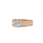 1.43 Carat Diamond 14K Rose Gold Engagement Ring - Fashion Strada