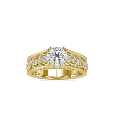 1.43 Carat Diamond 14K Yellow Gold Engagement Ring - Fashion Strada