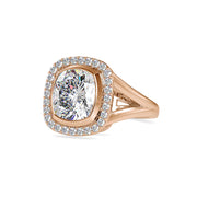 6.26 Carat Diamond 14K Rose Gold Engagement Ring - Fashion Strada