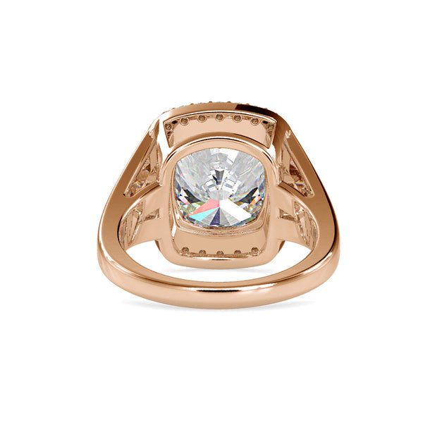 6.26 Carat Diamond 14K Rose Gold Engagement Ring - Fashion Strada