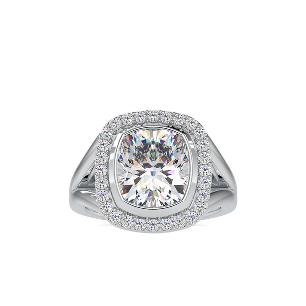 6.26 Carat Diamond 14K White Gold Engagement Ring - Fashion Strada
