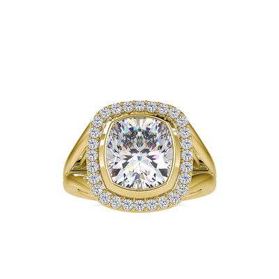 6.26 Carat Diamond 14K Yellow Gold Engagement Ring - Fashion Strada