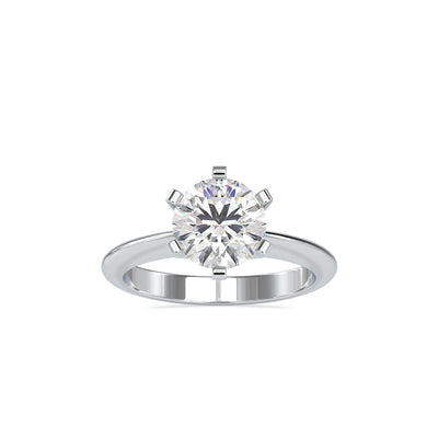 1.99 Carat Diamond 14K White Gold Engagement Ring - Fashion Strada