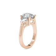 7.00 Carat Diamond 14K Rose Gold Engagement Ring - Fashion Strada