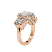 5.23 Carat Diamond 14K Rose Gold Engagement Ring - Fashion Strada