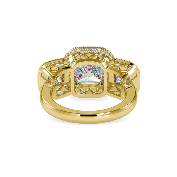 5.23 Carat Diamond 14K Yellow Gold Engagement Ring - Fashion Strada