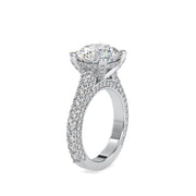 6.82 Carat Diamond 14K White Gold Engagement Ring - Fashion Strada