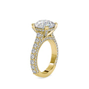 6.82 Carat Diamond 14K Yellow Gold Engagement Ring - Fashion Strada