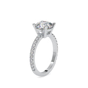 2.82 Carat Diamond 14K White Gold Engagement Ring - Fashion Strada