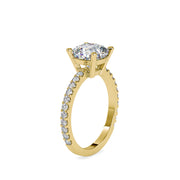 2.82 Carat Diamond 14K Yellow Gold Engagement Ring - Fashion Strada