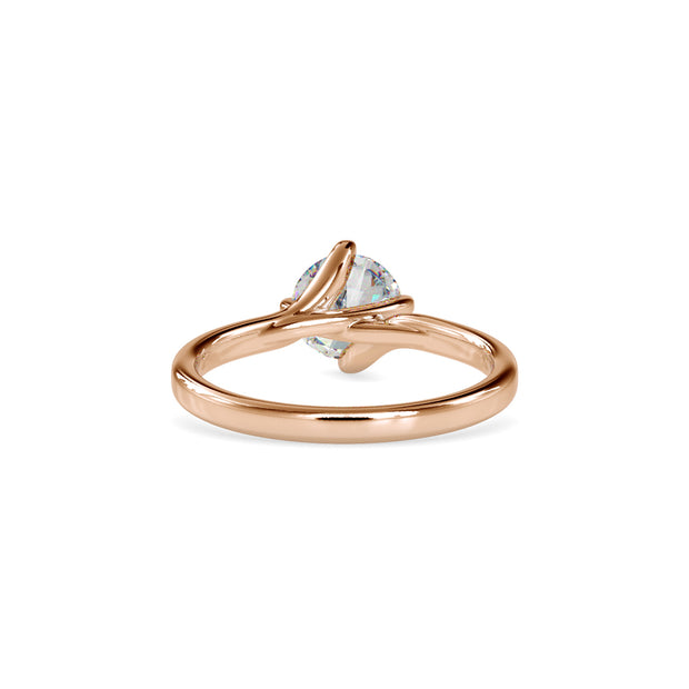 1.16 Carat Diamond 14K Rose Gold Engagement Ring - Fashion Strada
