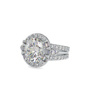6.43 Carat Diamond 14K White Gold Engagement Ring - Fashion Strada
