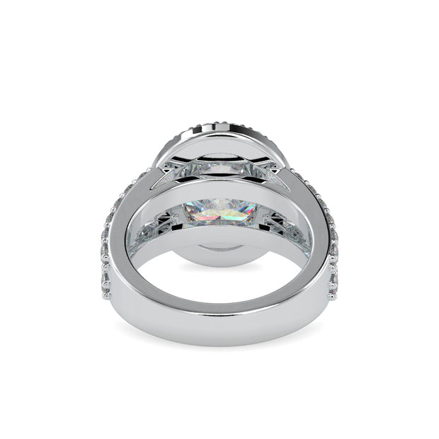 6.43 Carat Diamond 14K White Gold Engagement Ring - Fashion Strada