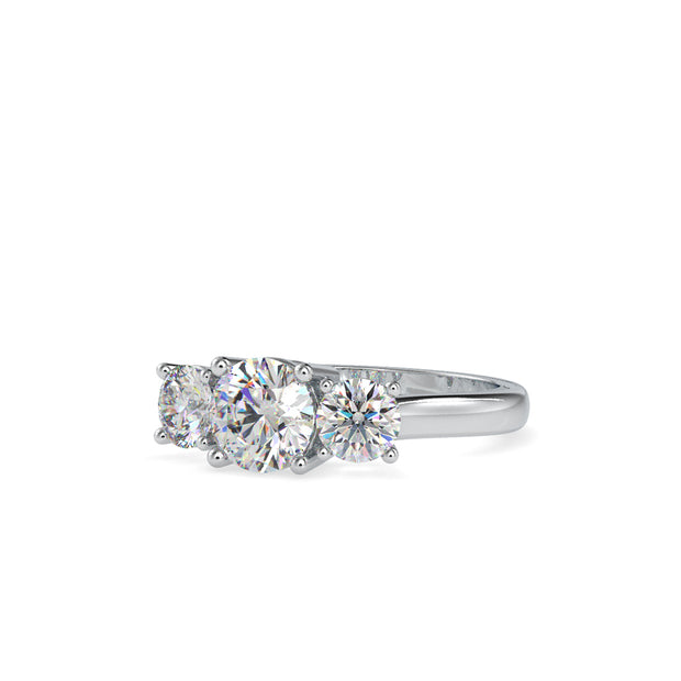 2.05 Carat Diamond 14K White Gold Engagement Ring - Fashion Strada