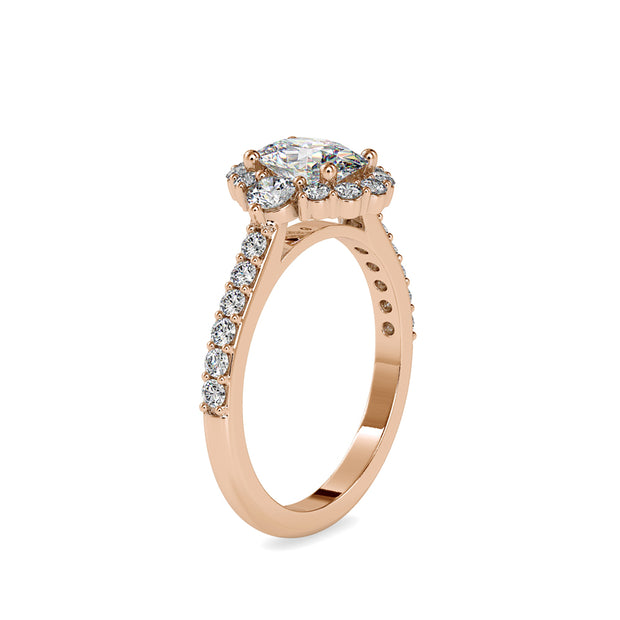 1.71 Carat Diamond 14K Rose Gold Engagement Ring - Fashion Strada