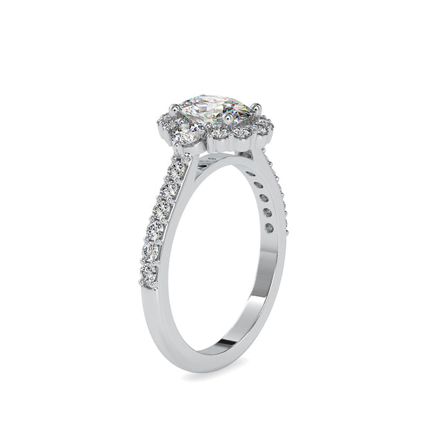 1.71 Carat Diamond 14K White Gold Engagement Ring - Fashion Strada