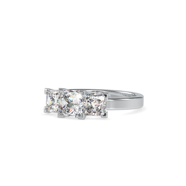 2.89 Carat Diamond 14K White Gold Engagement Ring - Fashion Strada
