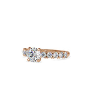 1.96 Carat Diamond 14K Rose Gold Engagement Ring - Fashion Strada