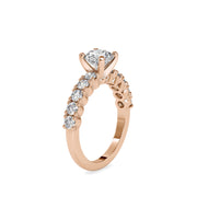 1.96 Carat Diamond 14K Rose Gold Engagement Ring - Fashion Strada