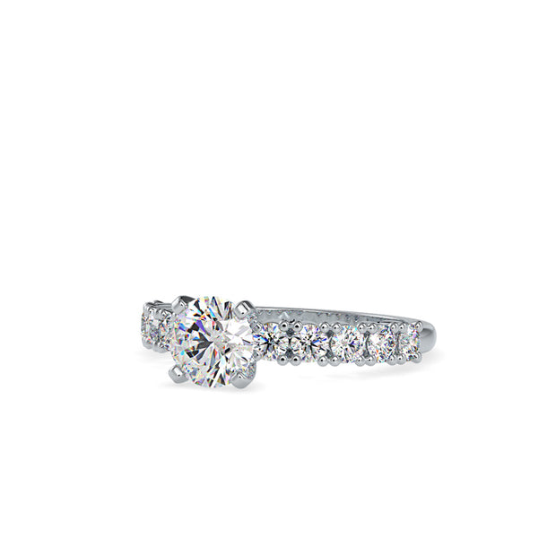 1.96 Carat Diamond 14K White Gold Engagement Ring - Fashion Strada