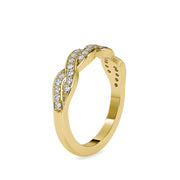0.29 Carat Diamond 14K Yellow Gold Wedding Band - Fashion Strada