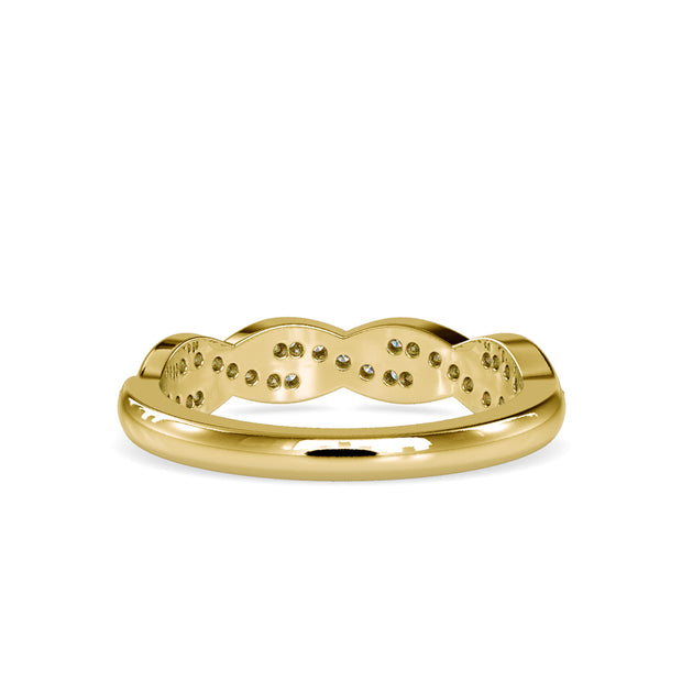 0.29 Carat Diamond 14K Yellow Gold Wedding Band - Fashion Strada