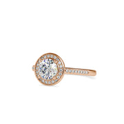 1.30 Carat Diamond 14K Rose Gold Engagement Ring - Fashion Strada