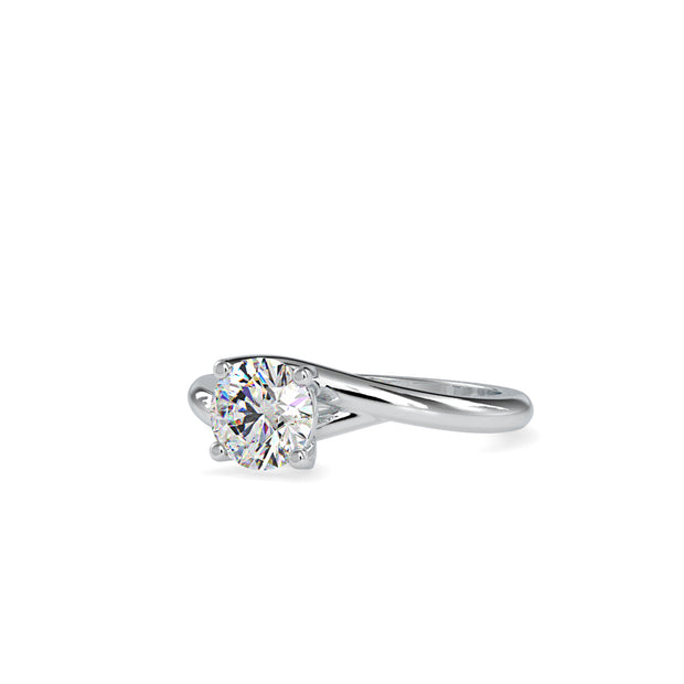 1.14 Carat Diamond 14K White Gold Engagement Ring - Fashion Strada