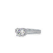 1.49 Carat Diamond 14K White Gold Engagement Ring - Fashion Strada