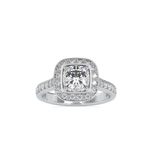 1.73 Carat Diamond 14K White Gold Engagement Ring - Fashion Strada