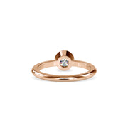0.54 Carat Diamond 14K Rose Gold Engagement Ring - Fashion Strada