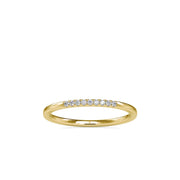 0.05 Carat Diamond 14K Yellow Gold Wedding Band - Fashion Strada