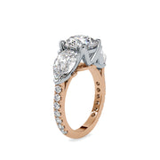 5.84 Carat Diamond 14K Rose Gold Engagement Ring - Fashion Strada