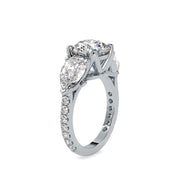 5.84 Carat Diamond 14K White Gold Engagement Ring - Fashion Strada
