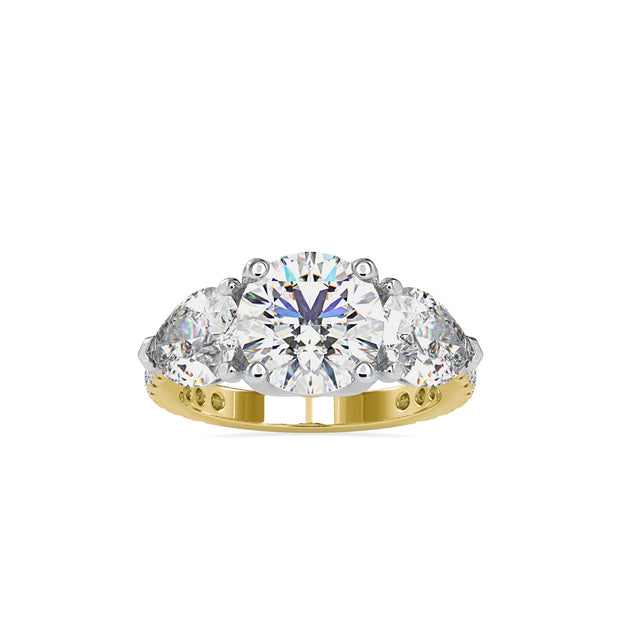 5.84 Carat Diamond 14K Yellow Gold Engagement Ring - Fashion Strada
