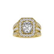 3.82 Carat Diamond 14K Yellow Gold Engagement Ring - Fashion Strada
