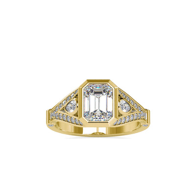 1.74 Carat Diamond 14K Yellow Gold Engagement Ring - Fashion Strada