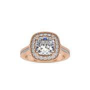 2.96 Carat Diamond 14K Rose Gold Engagement Ring - Fashion Strada