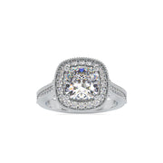 2.96 Carat Diamond 14K White Gold Engagement Ring - Fashion Strada