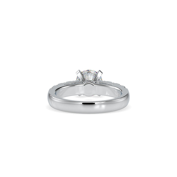 2.30 Carat Diamond 14K White Gold Engagement Ring - Fashion Strada
