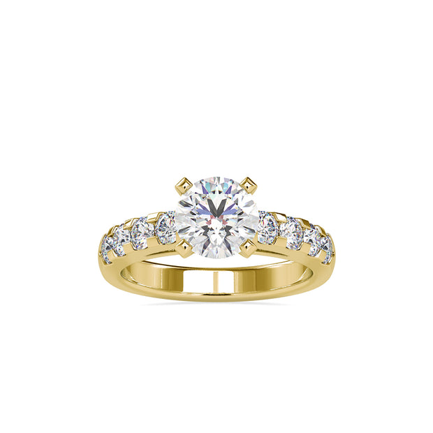 2.30 Carat Diamond 14K Yellow Gold Engagement Ring - Fashion Strada