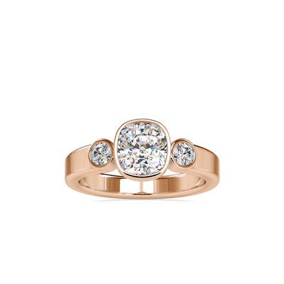 1.46 Carat Diamond 14K Rose Gold Engagement Ring - Fashion Strada