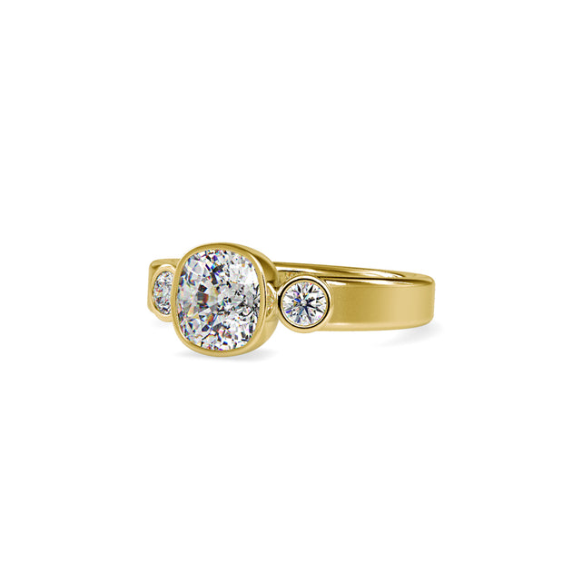 1.46 Carat Diamond 14K Yellow Gold Engagement Ring - Fashion Strada