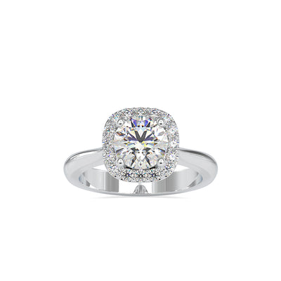 1.57 Carat Diamond 14K White Gold Engagement Ring - Fashion Strada