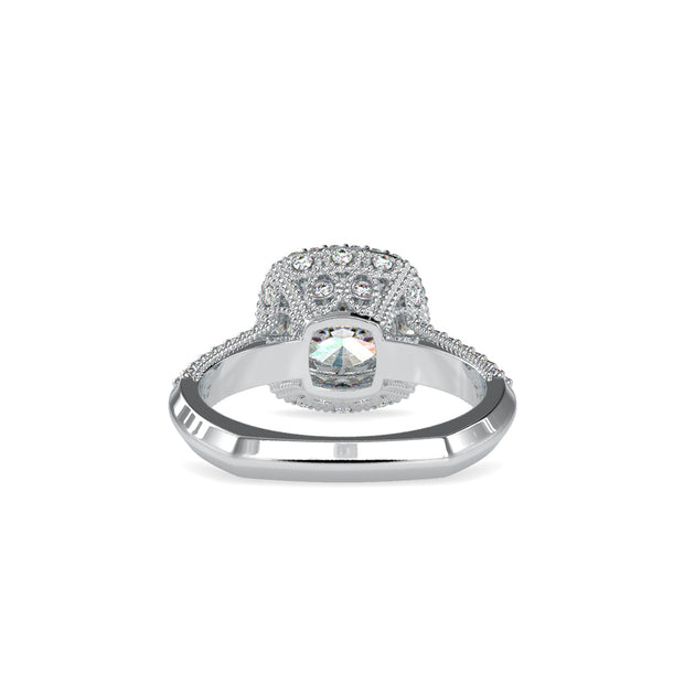 2.58 Carat Diamond 14K White Gold Engagement Ring - Fashion Strada