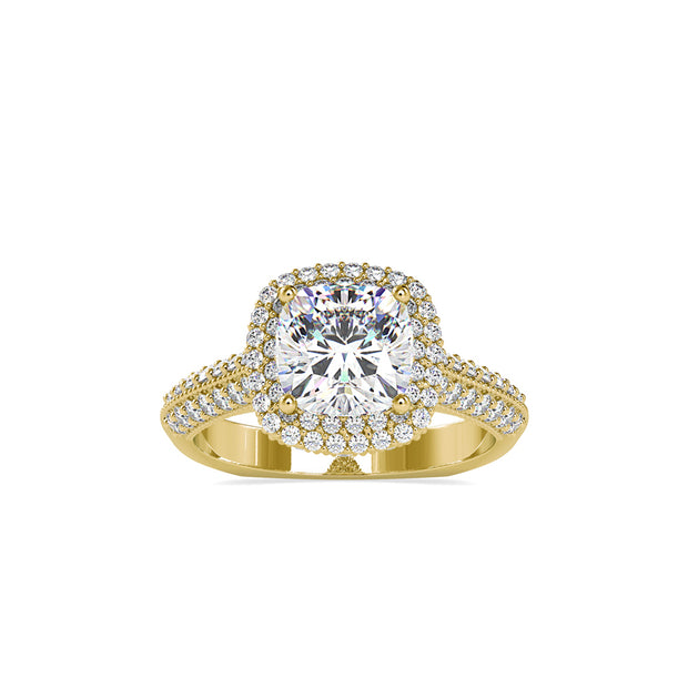 2.58 Carat Diamond 14K Yellow Gold Engagement Ring - Fashion Strada