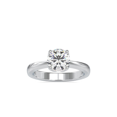 1.39 Carat Diamond 14K White Gold Engagement Ring - Fashion Strada